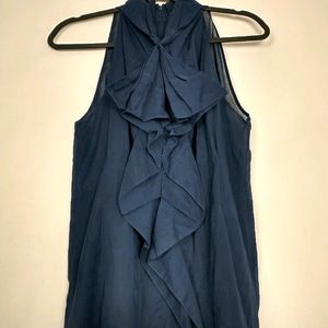 Vince Sheer Ruffle Blouse Size 10